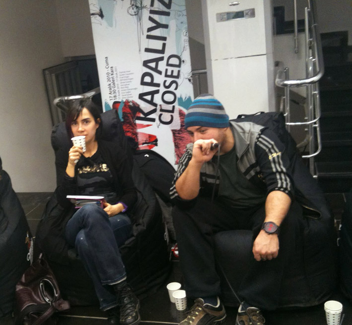 "Kitschen" had a conversation with exhibition audience on 5th January 2011..